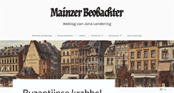 Desktop Screenshot of mainzerbeobachter.com